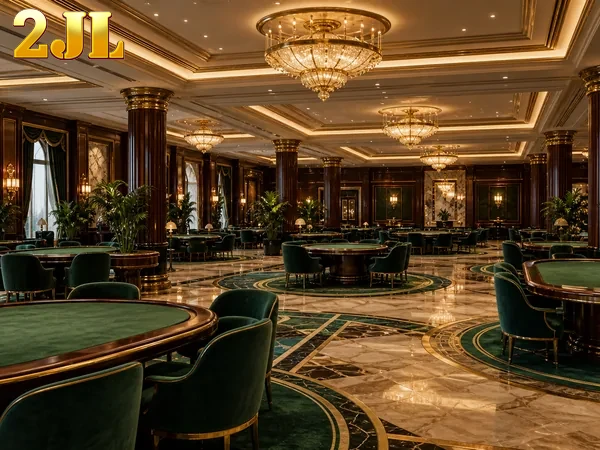 A player seated at a 2JL poker table
